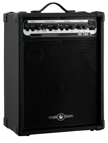 Caixa de som amplificada de 60 watts RMS