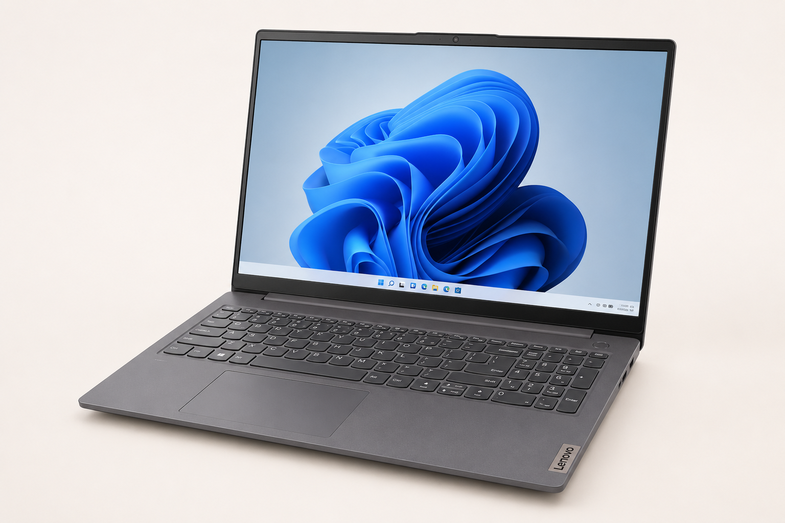 Notebook Lenovo IdeaPad Slim 3i cinza aberto